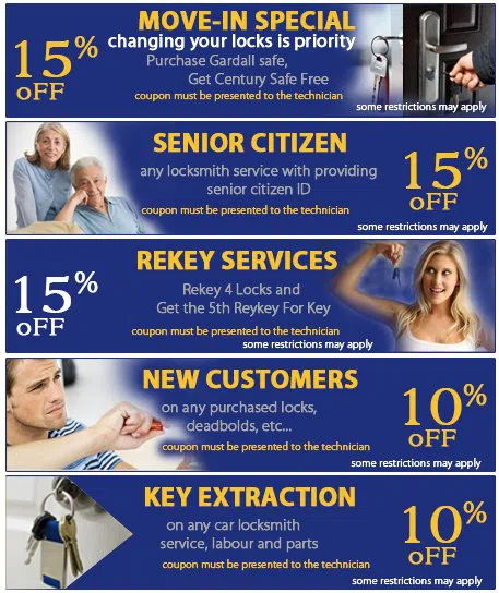Drexel Hill Locksmith Service, Drexel Hill, PA 610-973-5280 - coupon13-set-five